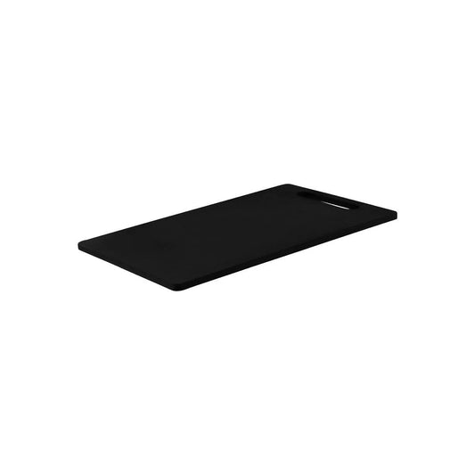 Chef Inox Cutting Board Polyethylene Black with Handle 450x300x12mm - Kitchenly