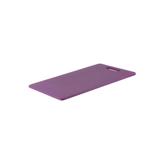 Chef Inox Cutting Board Polyethylene Purple with Handle 450x300x12mm - Kitchenly