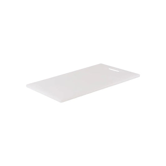 Chef Inox Cutting Board Polyethylene White with Handle 450x300x12mm - Kitchenly