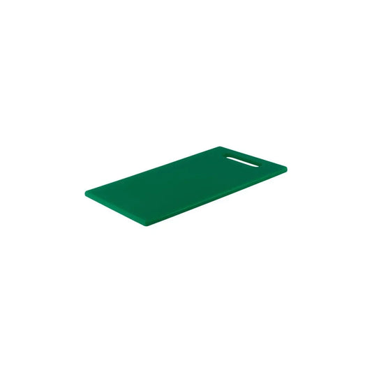 Chef Inox Cutting Board Polyethylene Green with Handle 400x250x13mm - Kitchenly
