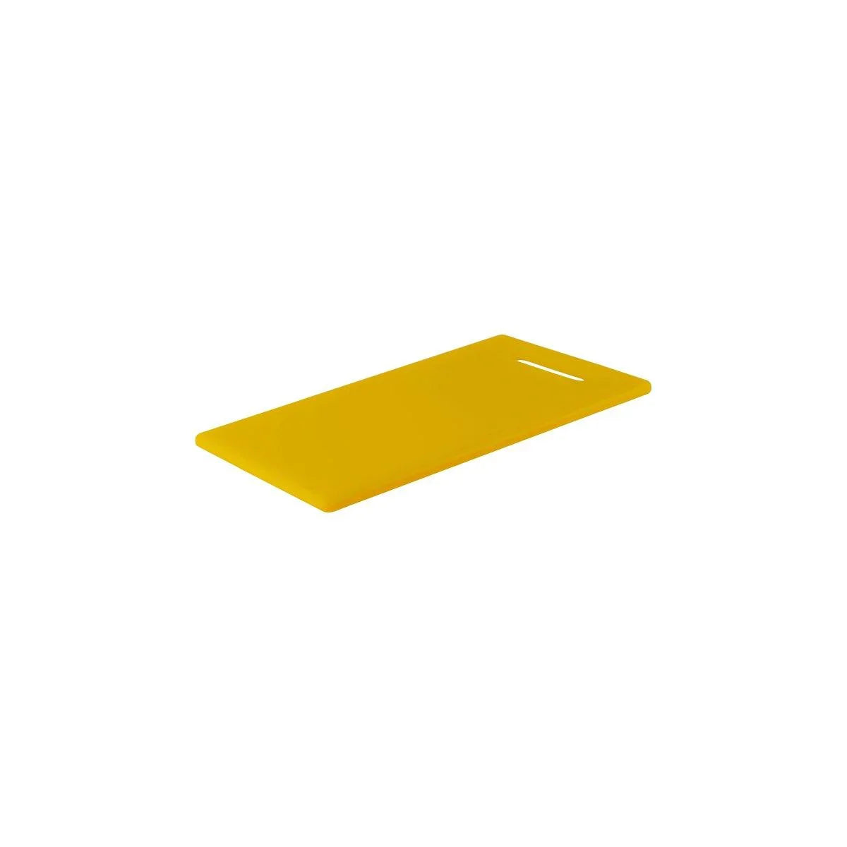 Chef Inox Cutting Board Polyethylene Yellow with Handle 400x250x13mm - Kitchenly