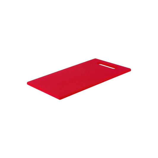 Chef Inox Cutting Board Polyethylene Red with Handle 450x300x12mm - Kitchenly