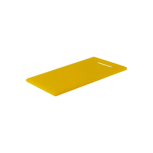 Chef Inox Cutting Board Polyethylene Yellow with Handle 450x300x12mm - Kitchenly