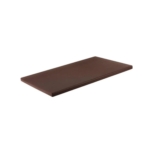 Chef Inox Cutting Board Polyethylene Brown 510x380x12mm - Kitchenly