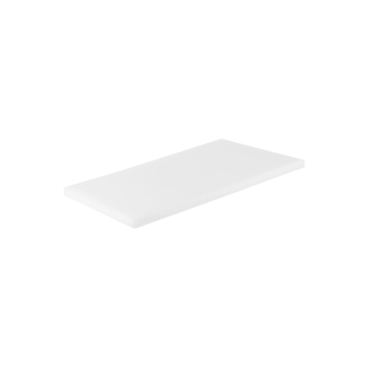 Chef Inox Cutting Board Polyethylene White 450x300x20mm - Kitchenly