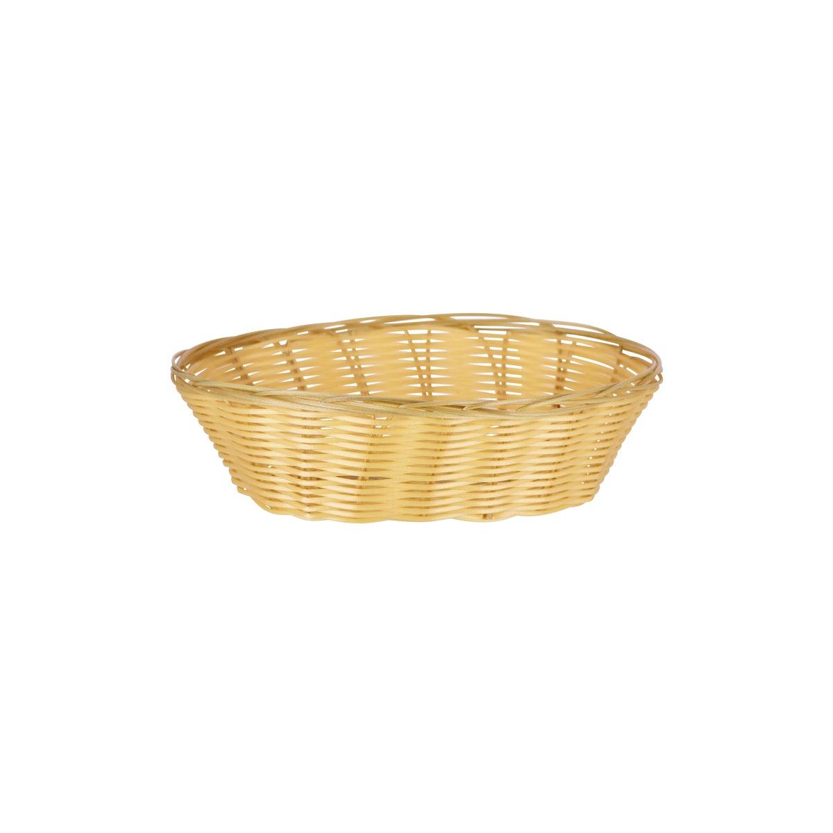 Chef Inox Oval Bread Basket Polypropylene 241x165x70mm - Kitchenly
