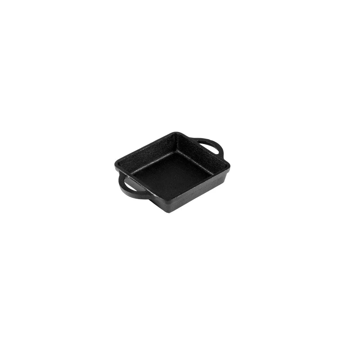 Chef Inox Cast Iron Mini Square Skillet with Handles 120x120x30mm - Kitchenly