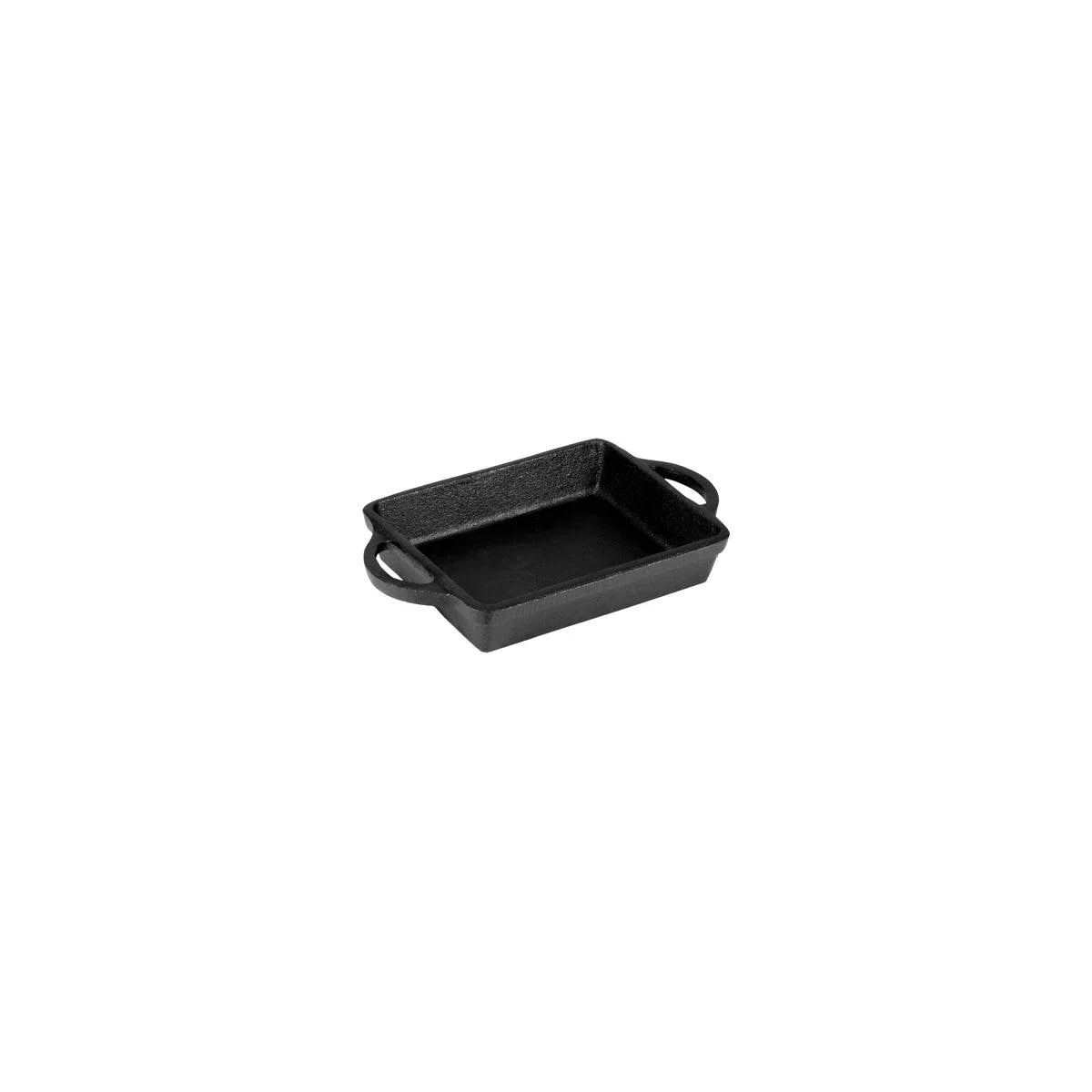 Chef Inox Cast Iron Mini Rectangular Skillet with Handles 150x120x30mm - Kitchenly