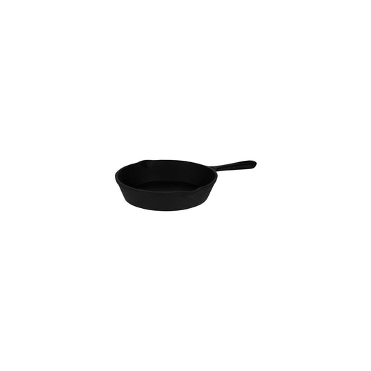 Chef Inox Frypan Cast Iron Round with Spout 190x45mm