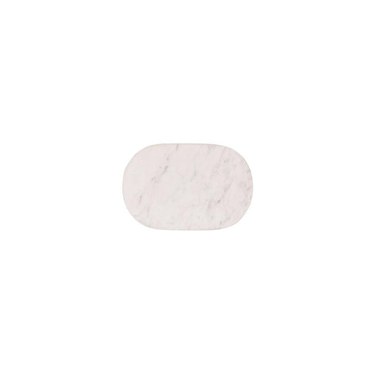 Chef Inox Serve White Marble Oval Platter 250x170x15mm (Box of 2) - Kitchenly