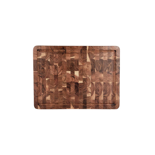 Chef Inox Serve Natural Acacia Butchers Block with Handles 510x380x40mm (Box of 2) - Kitchenly