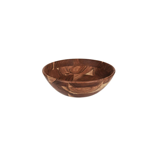 Chef Inox Serve Natural Acacia Round Display Bowl Deep 355x110mm (Box of 2) - Kitchenly