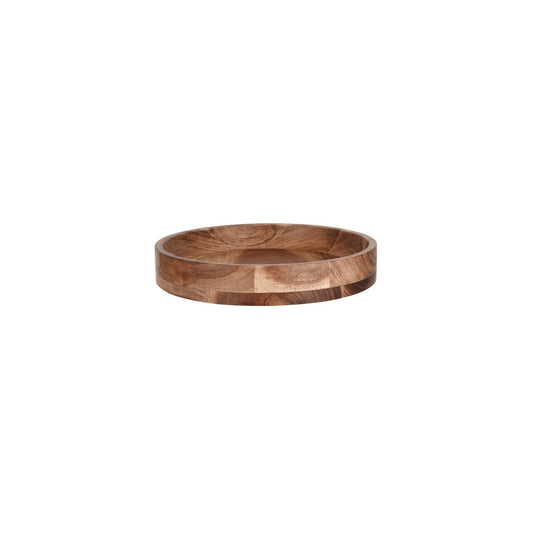 Chef Inox Serve Natural Acacia Round Display Platter 305x50mm (Box of 2) - Kitchenly