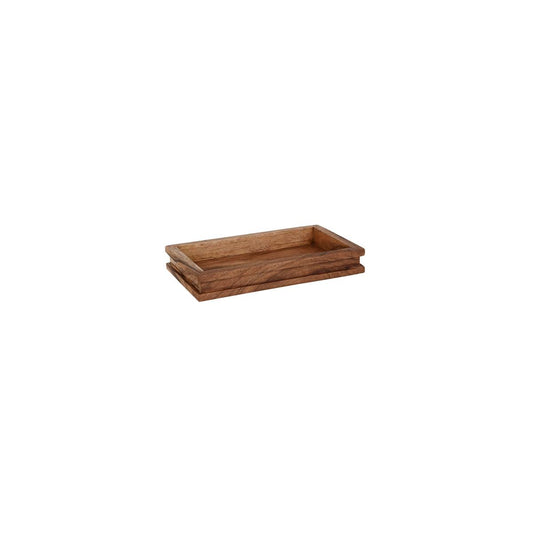 Chef Inox Serve Natural Acacia Display Tray GN 1/4 265x162x40mm (Box of 4) - Kitchenly