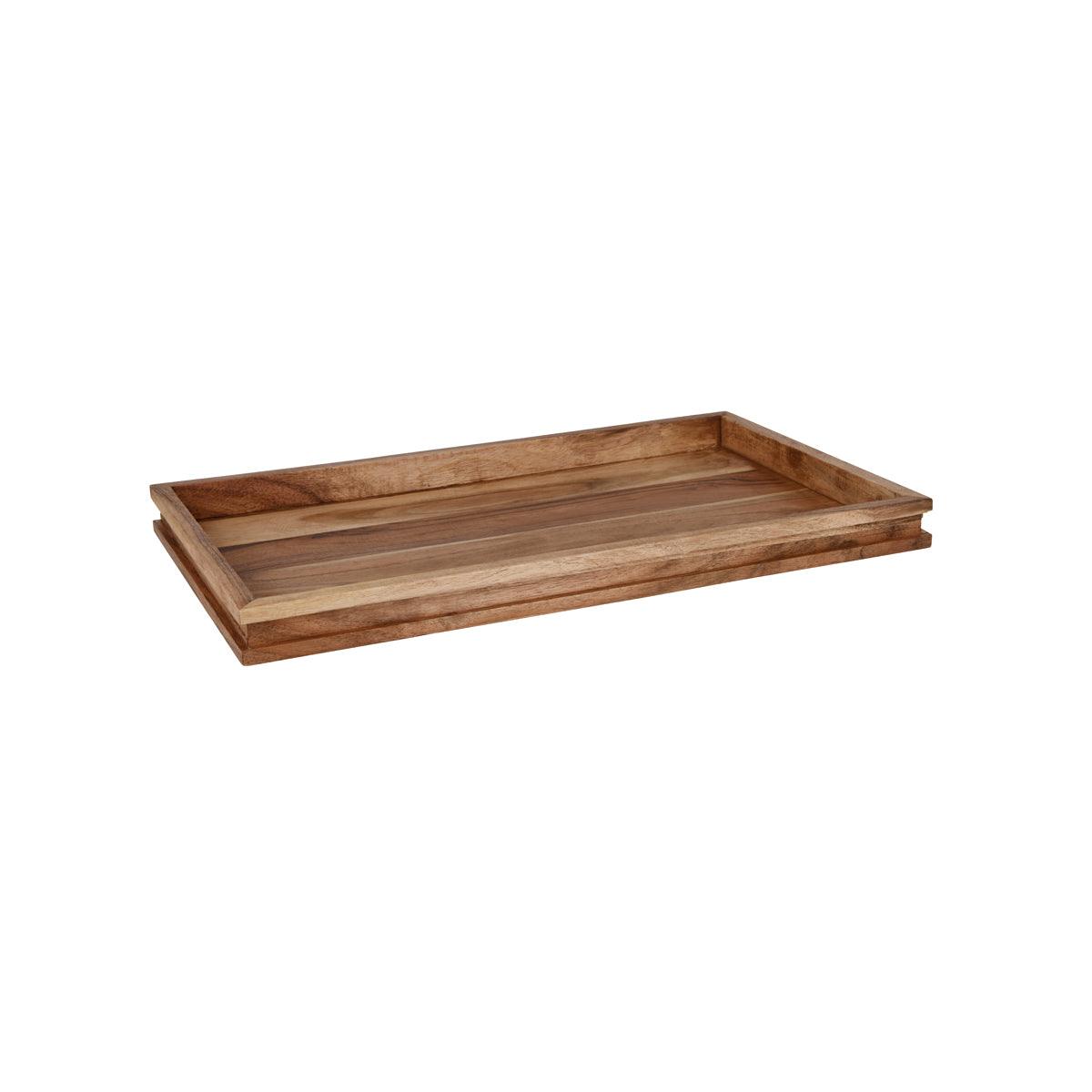 Chef Inox Serve Natural Acacia Display Tray GN 1/1 530x325x40mm (Box of 4) - Kitchenly