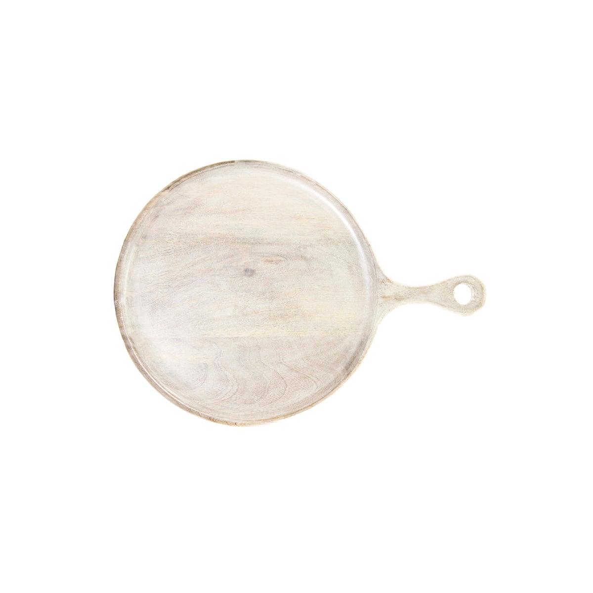 Chef Inox Round Serving Board with Handle 250x15mm - Kitchenly