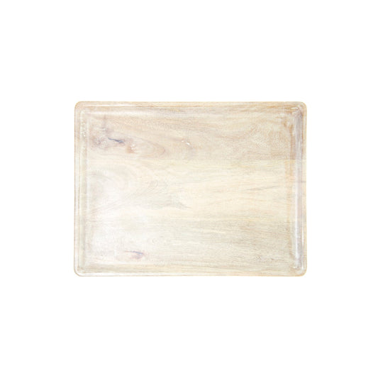 Chef Inox Mangowood Rectangular Serving Board White 360x180x15mm