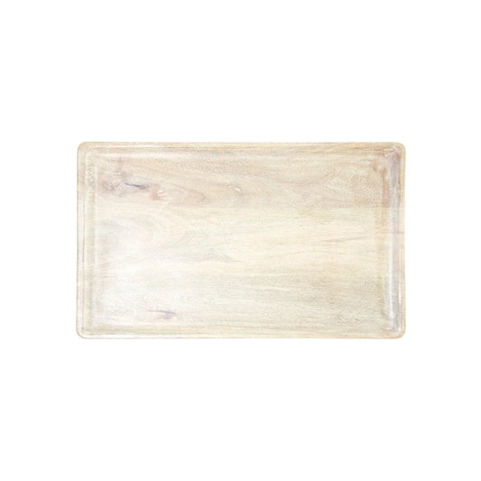 Chef Inox Mangowood Rectangular Serving Board White 430x250x15mm - Kitchenly