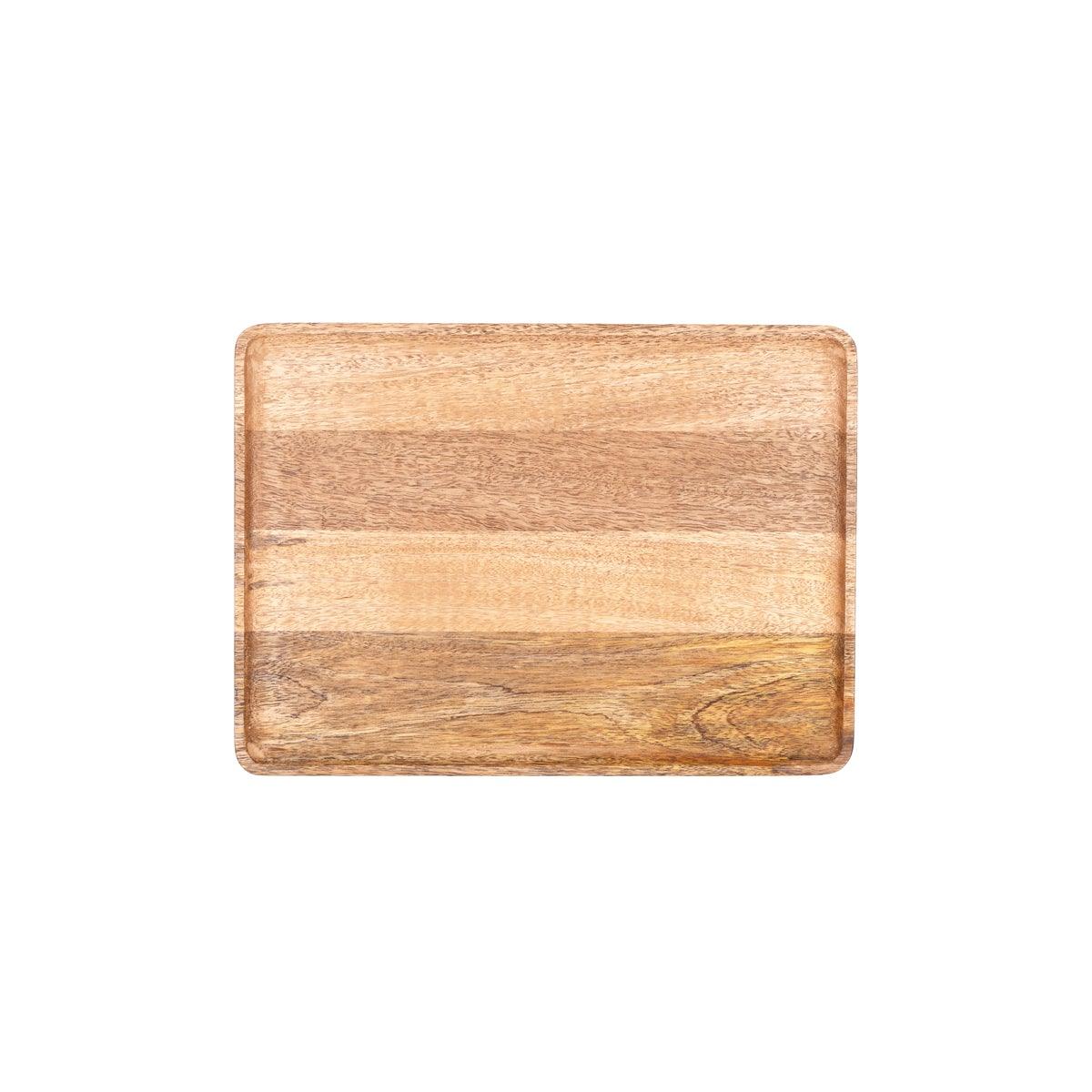 Chef Inox Rectangular Serving Board Natural 350x255x15mm - Kitchenly