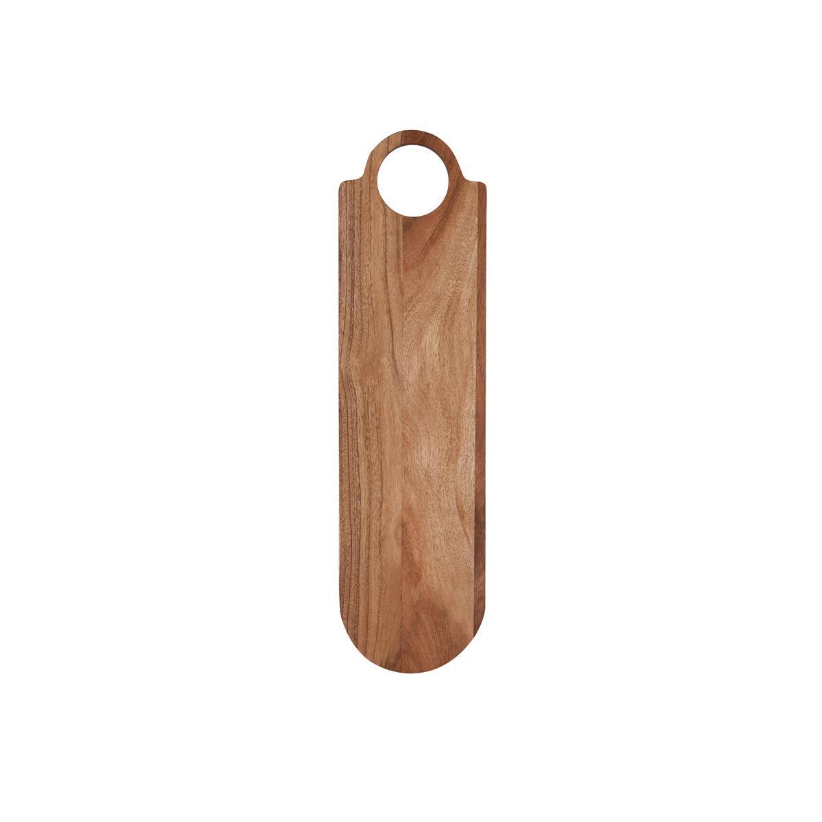 Chef Inox Serve Natural Acacia Oval Board with Loop Handle 560x150x15mm (Box of 6) - Kitchenly