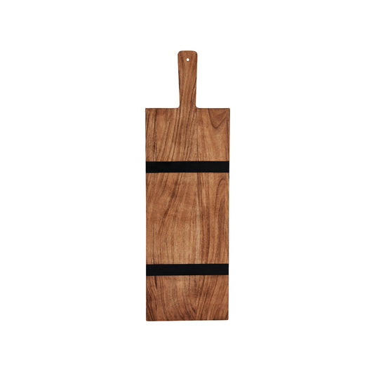 Chef Inox Serve Natural Acacia Paddle Board with Black Acacia Inlay 610x190x25mm (Box of 2)