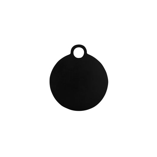 Chef Inox Serve Black Acacia Round Board with Loop Handle 405x355x25mm (Box of 4) - Kitchenly
