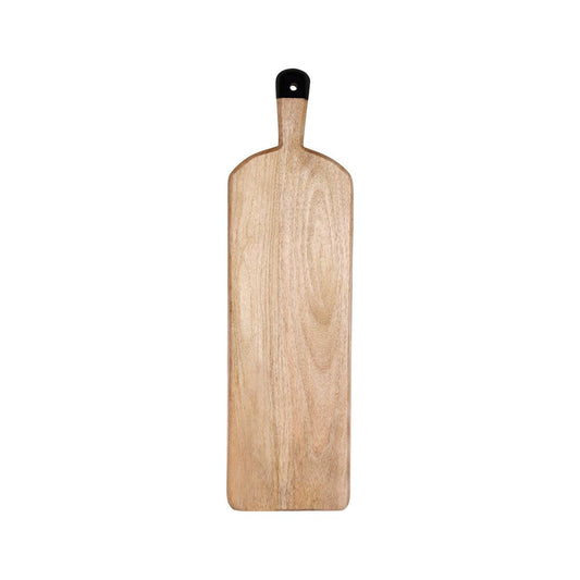 Chef Inox Mangowood Rectangular Serving Board with Handle 700x200x40mm (Box of 4) - Kitchenly
