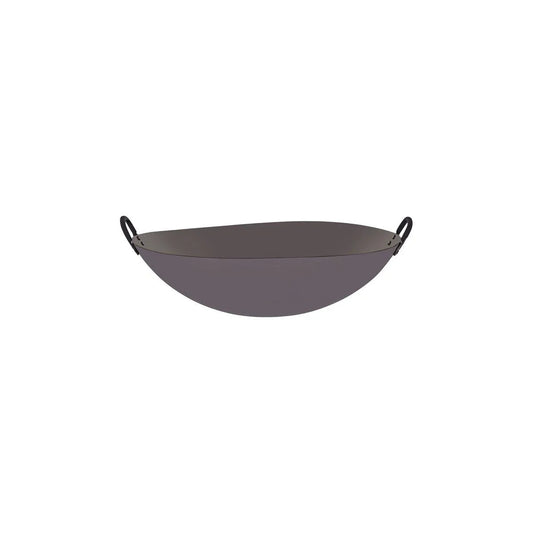 Chef Inox Asian Wok Iron Two Handles 350mm - Kitchenly