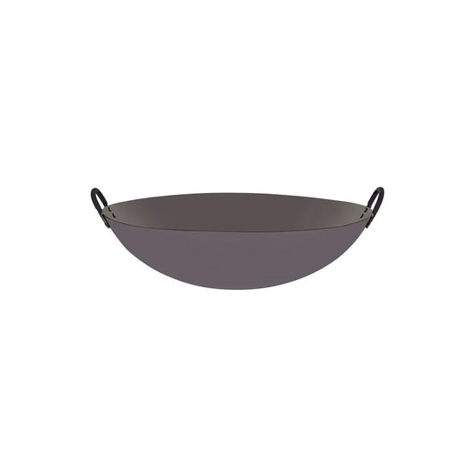 Chef Inox Asian Wok Iron Two Handles 400mm - Kitchenly
