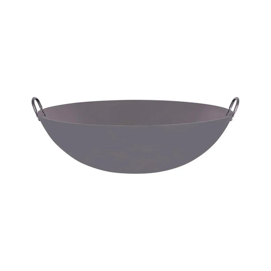 Chef Inox Asian Wok Iron Two Handles 500mm - Kitchenly