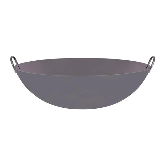 Chef Inox Asian Wok Iron Two Handles 600mm - Kitchenly
