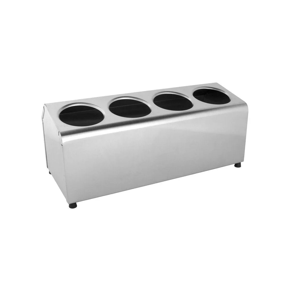 Chef Inox Cutlery Cylinder Holder 4 Hole Long - Kitchenly