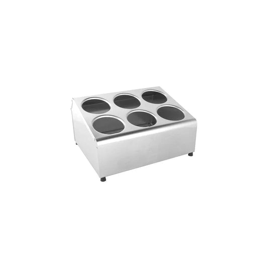 Chef Inox Cutlery Cylinder Holder 6 Hole - Kitchenly