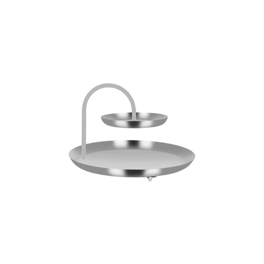 Chef Inox Round Seafood Stand 2-Tier Stainless Steel / Iron 365x255mm - Kitchenly