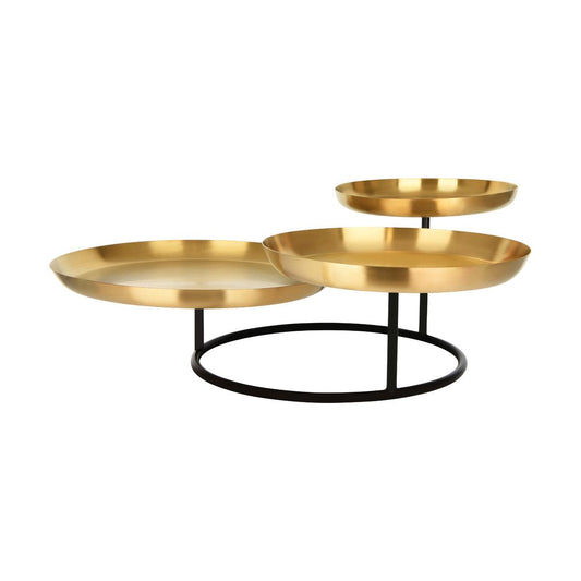 Chef Inox Seafood Stand 3-Tier Brass / Iron 640x560x230mm - Kitchenly