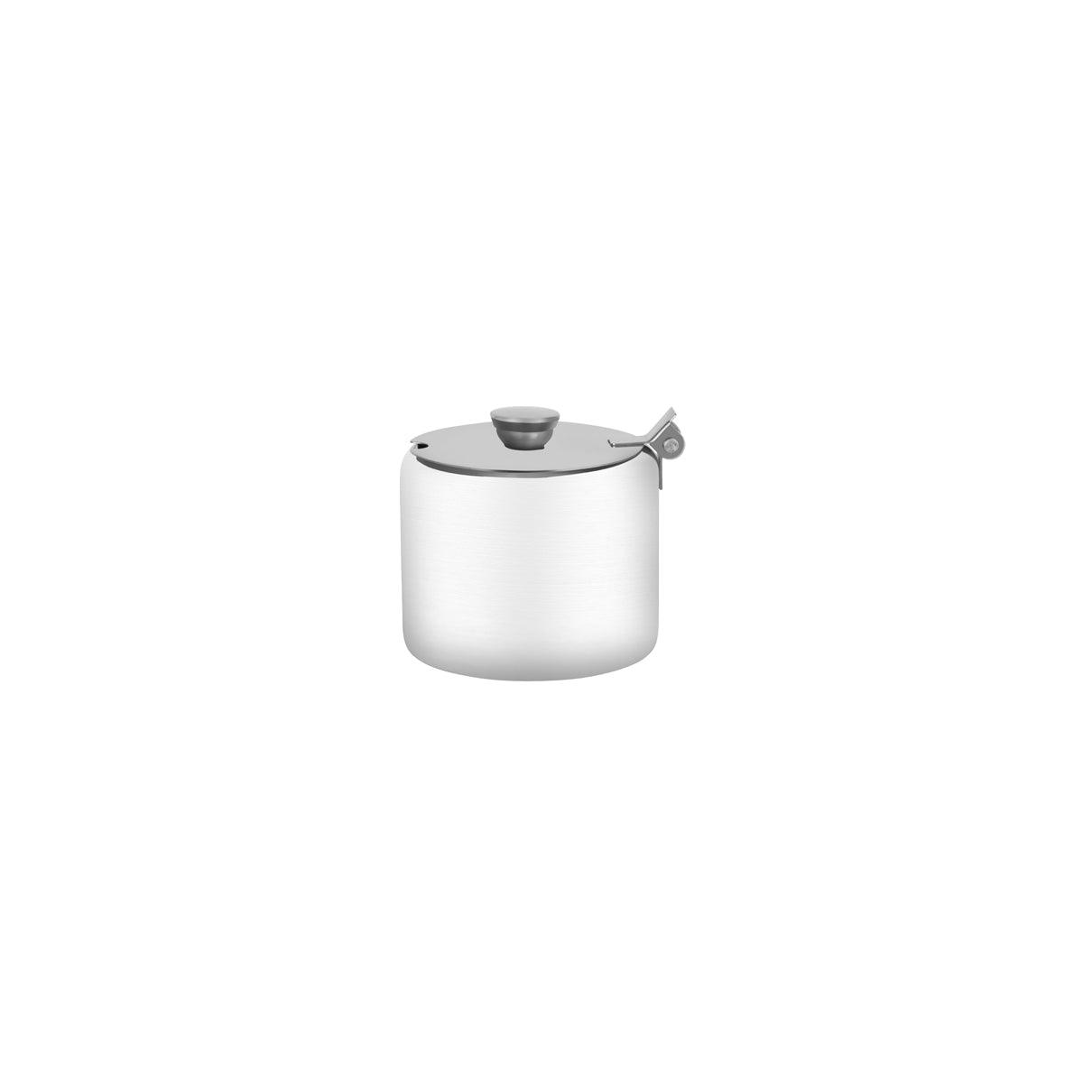 Tablekraft Sugar Bowl 18/8 Hinged Lid 300ml (Box of 6) - Kitchenly