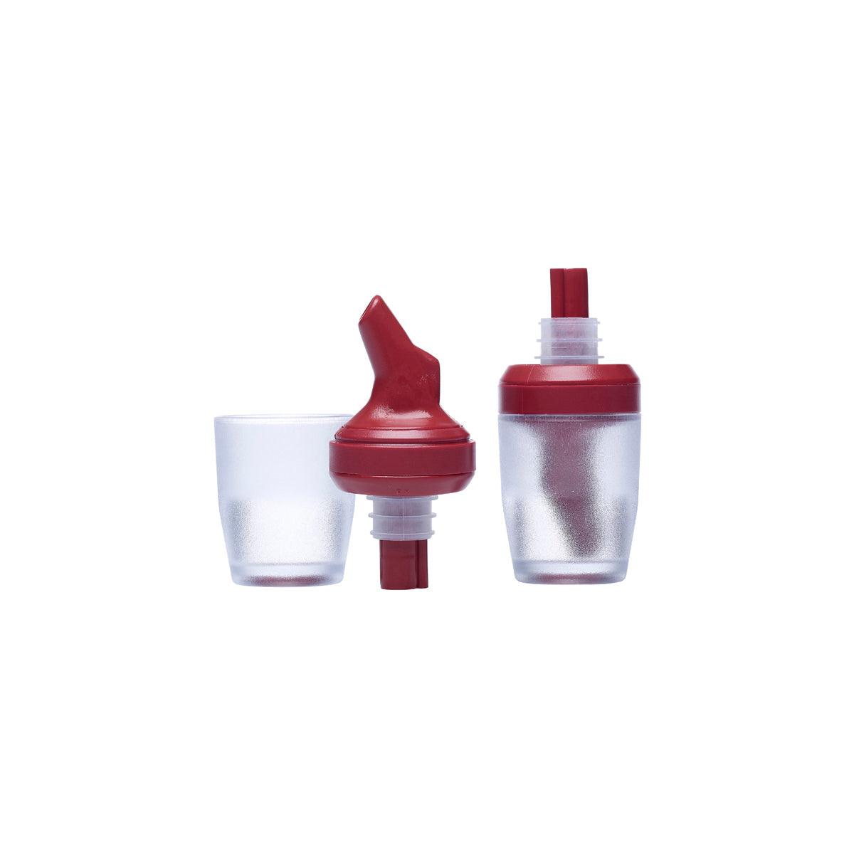 Tru-Pour Pourer Combo & Measure Burgundy 30ml (12/Pack) - Kitchenly