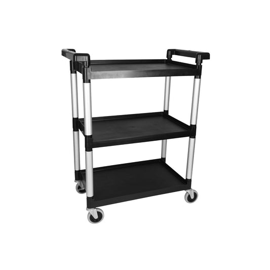 Unica Trolley Black 3 Tier 710x420x900mm - Kitchenly