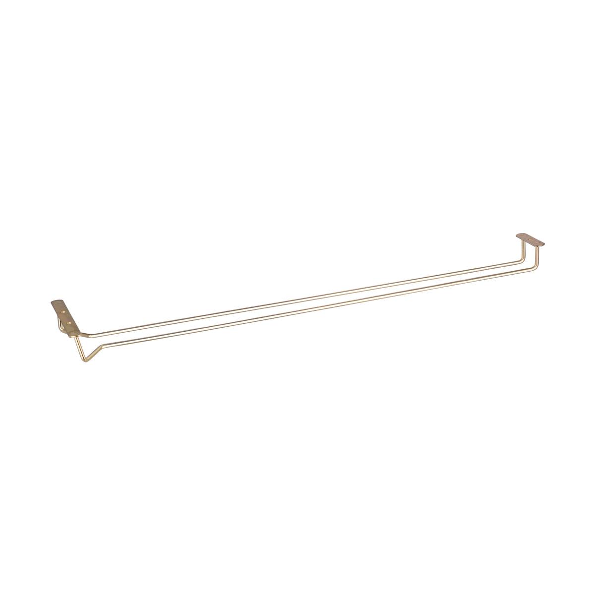 Chef Inox Glass Hanger Brass Plated 610mm - Kitchenly