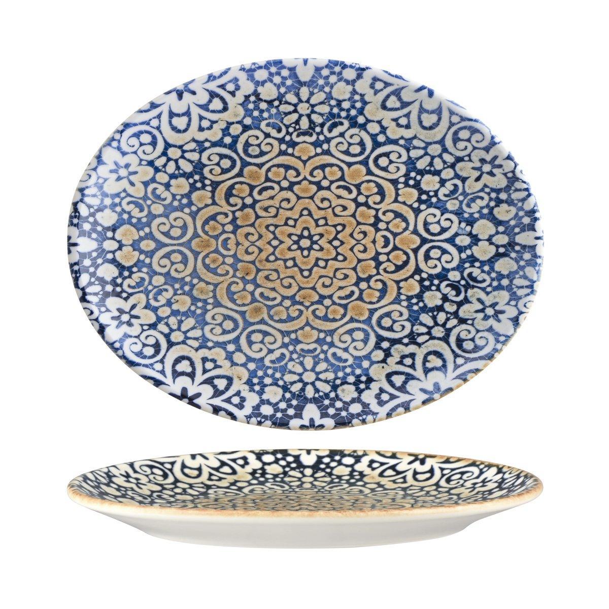 Bonna Alhambra Oval Coupe Platter 365x285x30mm (Box of 6) - Kitchenly