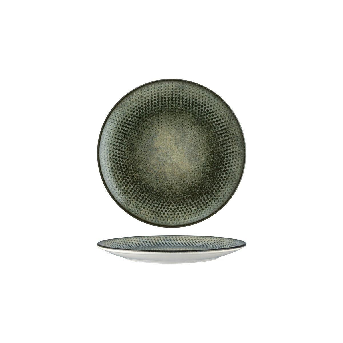 Bonna Lenta Olive Round Coupe Plate 210mm (Box of 12) - Kitchenly