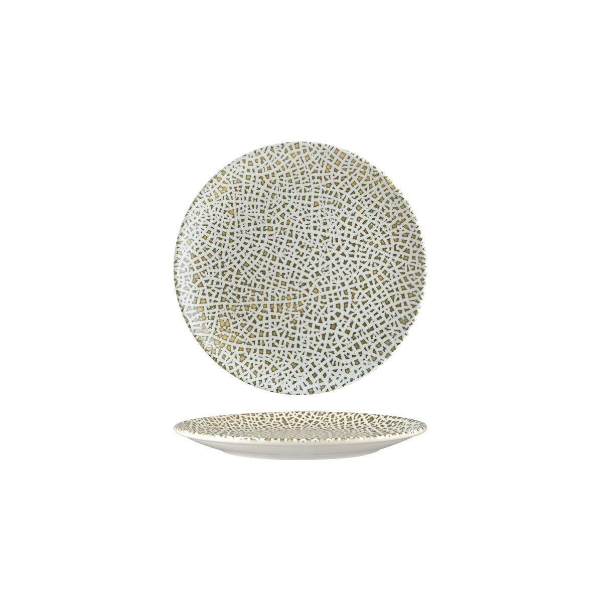 Bonna Lapya Wood Round Coupe Plate 210x22mm (Box of 12) - Kitchenly