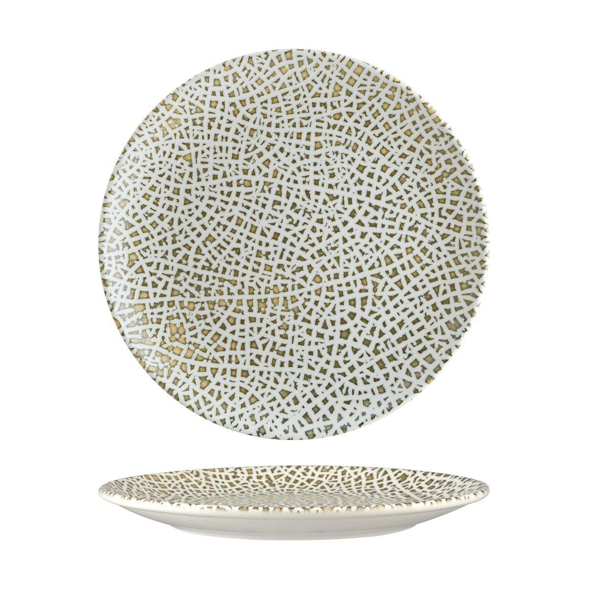 Bonna Lapya Wood Round Coupe Plate 270x30mm (Box of 12) - Kitchenly