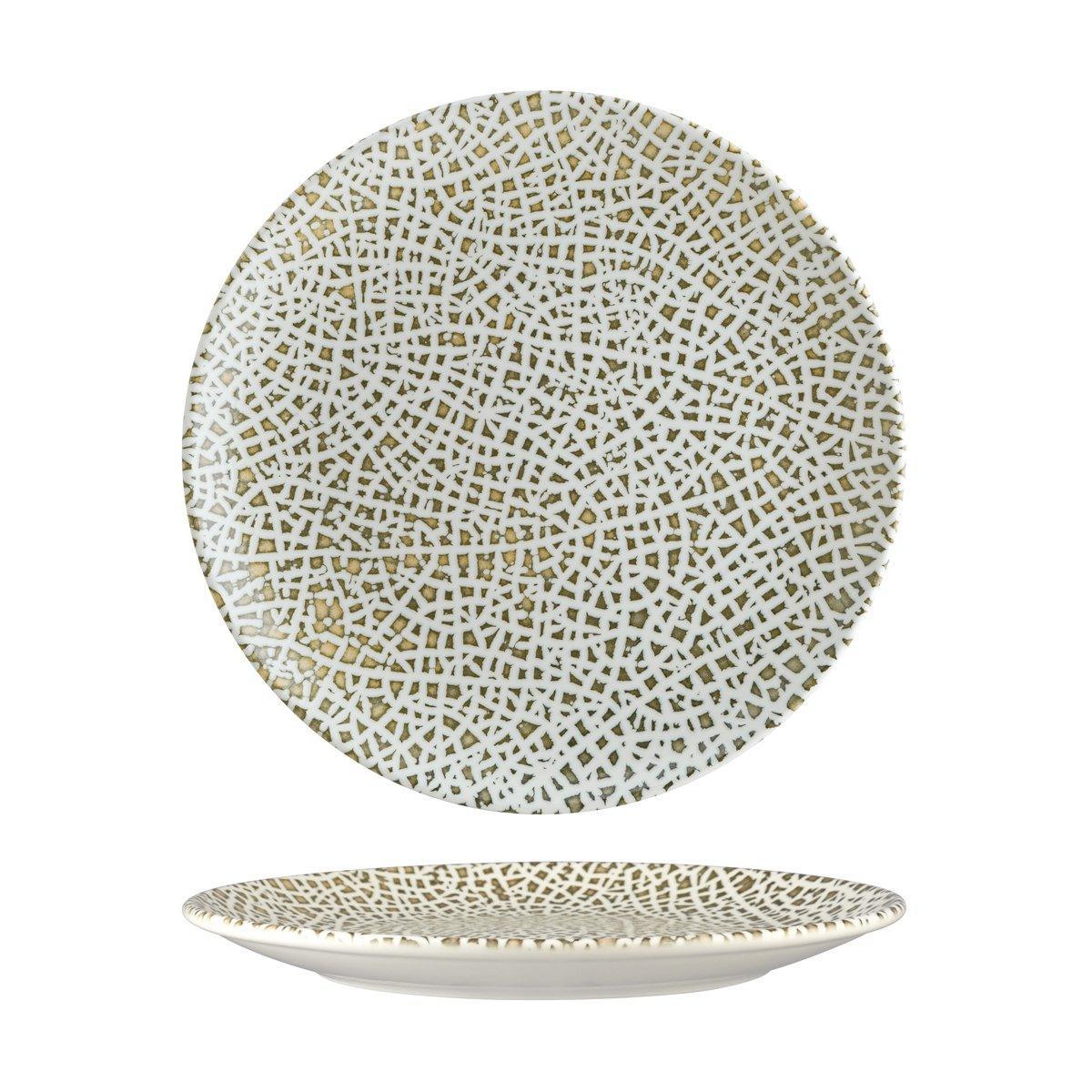Bonna Lapya Wood Round Coupe Plate 270x30mm (Box of 12) - Kitchenly