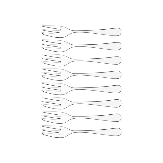 Tablekraft Florence Cake Fork Set 8pc - Kitchenly