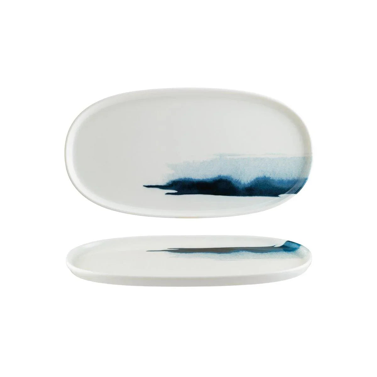 Bonna Blue Wave Hygge Oval Platter 300x160x17mm (Box of 6) - Kitchenly