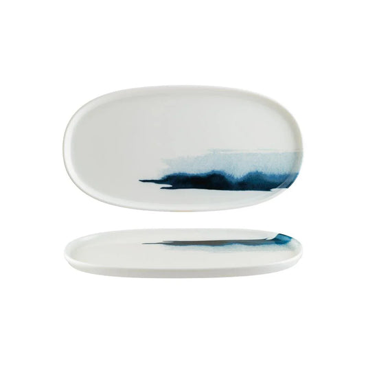 Bonna Blue Wave Hygge Oval Platter 300x160x17mm (Box of 6) - Kitchenly