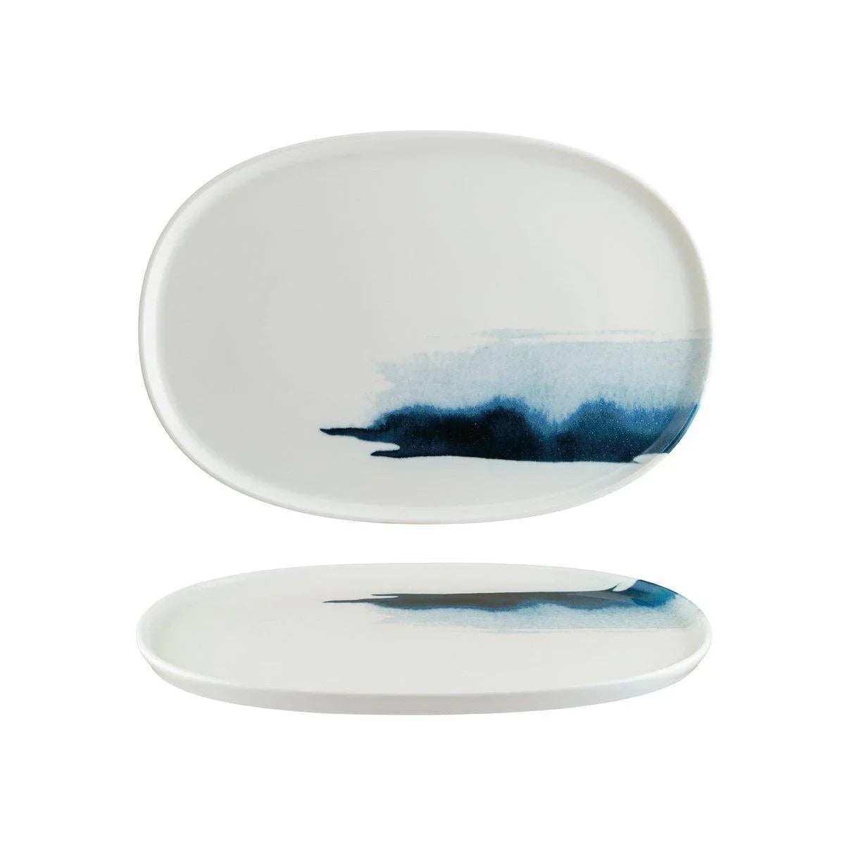Bonna Blue Wave Hygge Oval Platter 340x230x18mm (Box of 6) - Kitchenly