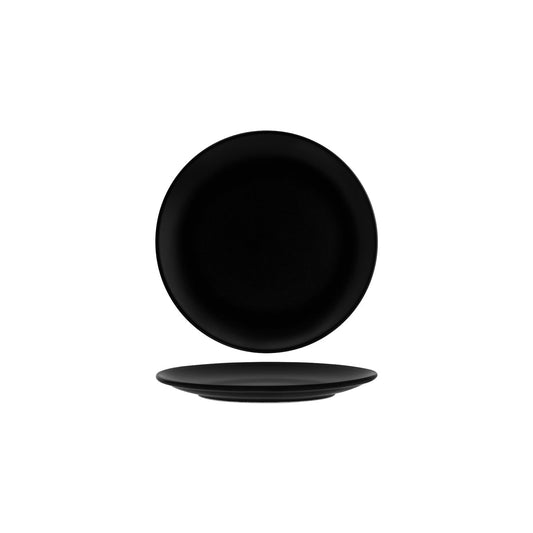 Bonna Notte Black Round Coupe Plate 230x23mm (Box of 12)