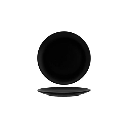 Bonna Notte Black Round Coupe Plate 230x23mm (Box of 12) - Kitchenly